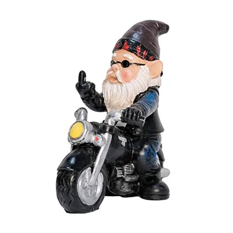 motorrad gartenzwerg|Gartenzwerg Motorrad Zwerge, 13.3cm x 13cm Statue .